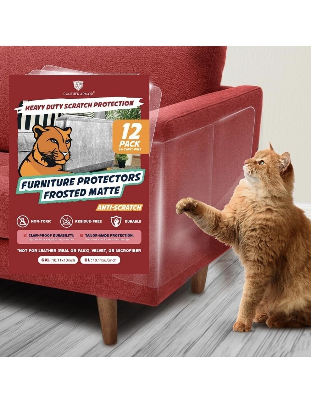 Furniture Protectors - Clear (12 Pack)